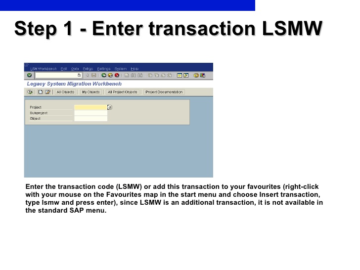 lsmw steps sap